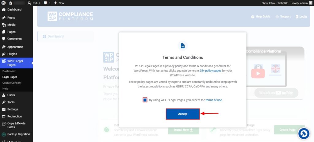 Accept Terms & Conditions
