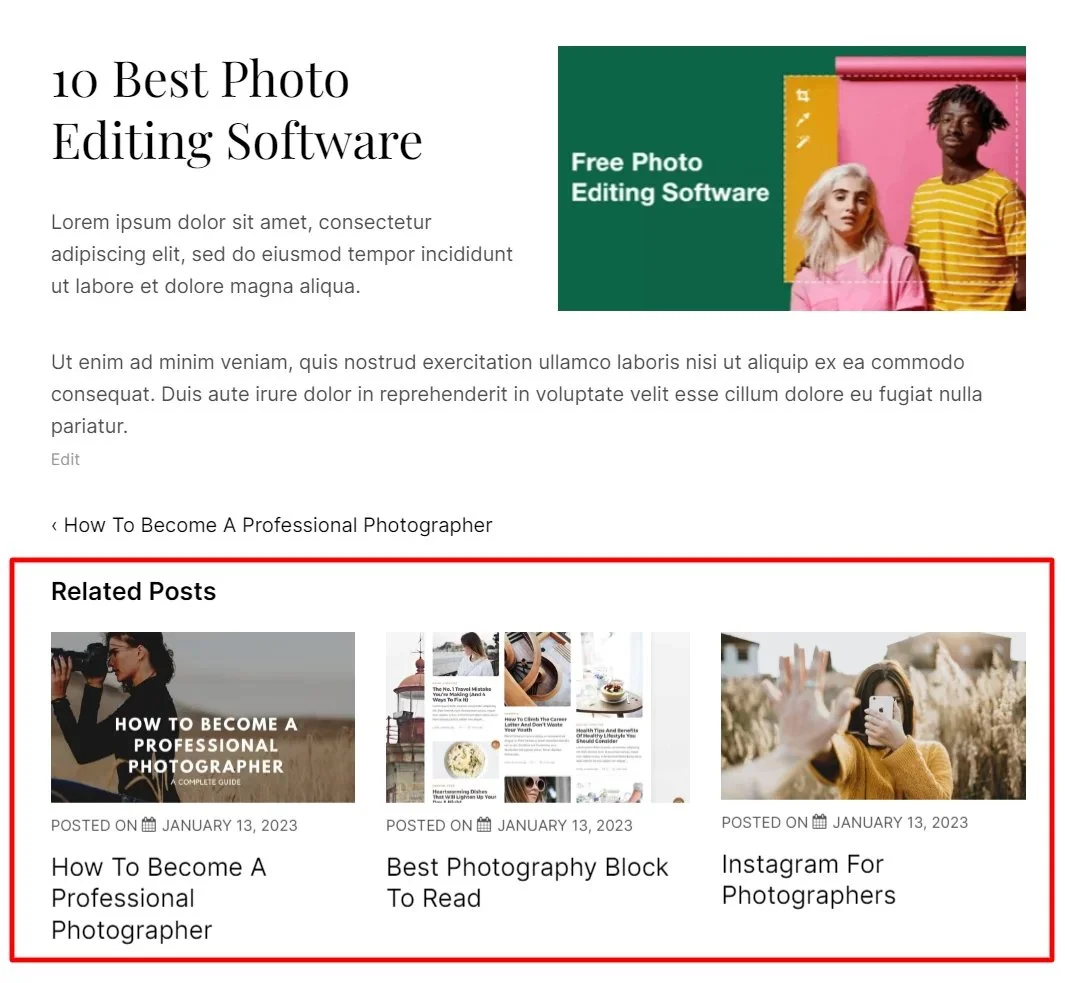 Featured Posts - Responsive theme 
