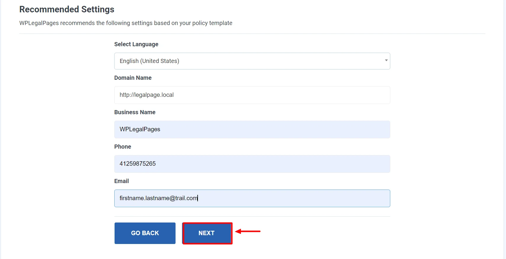 Creating a new page