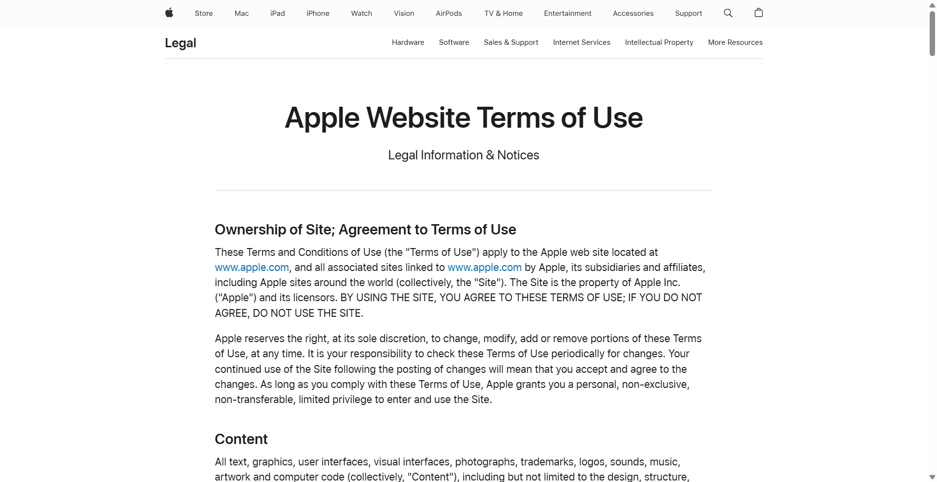 Apple t & c