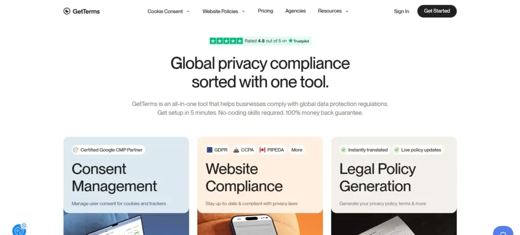 GetTerms Homepage