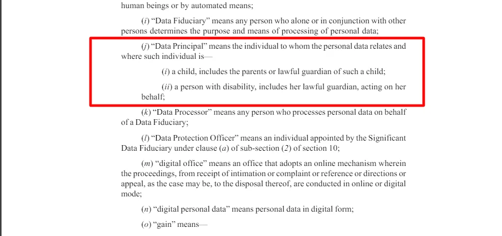 Data principal