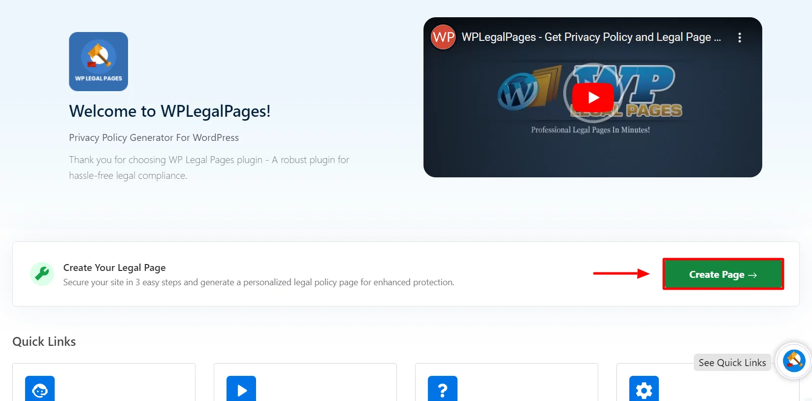 Create Legal Pages