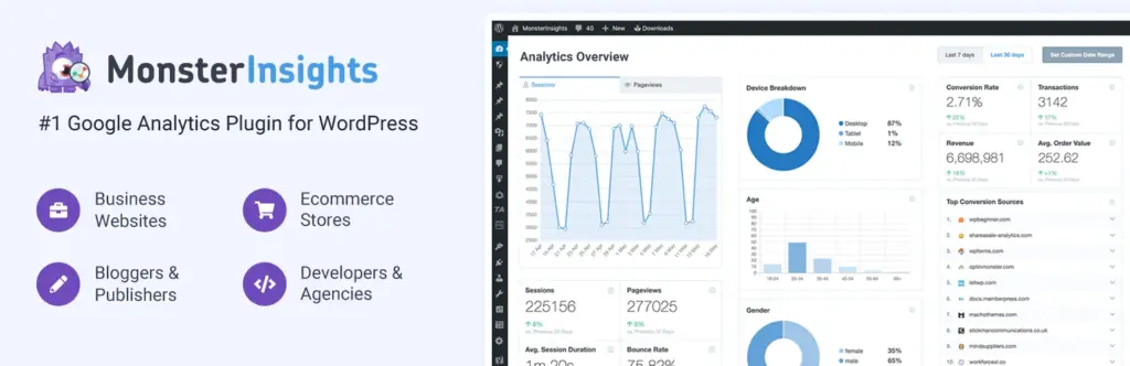 MonsterInsights banner image