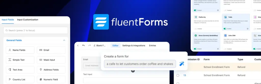 FluentForms banner image