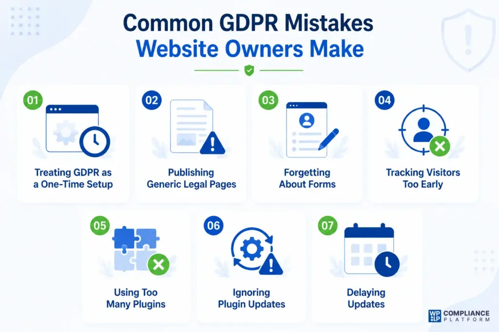Common GDPR mistakes website owners make