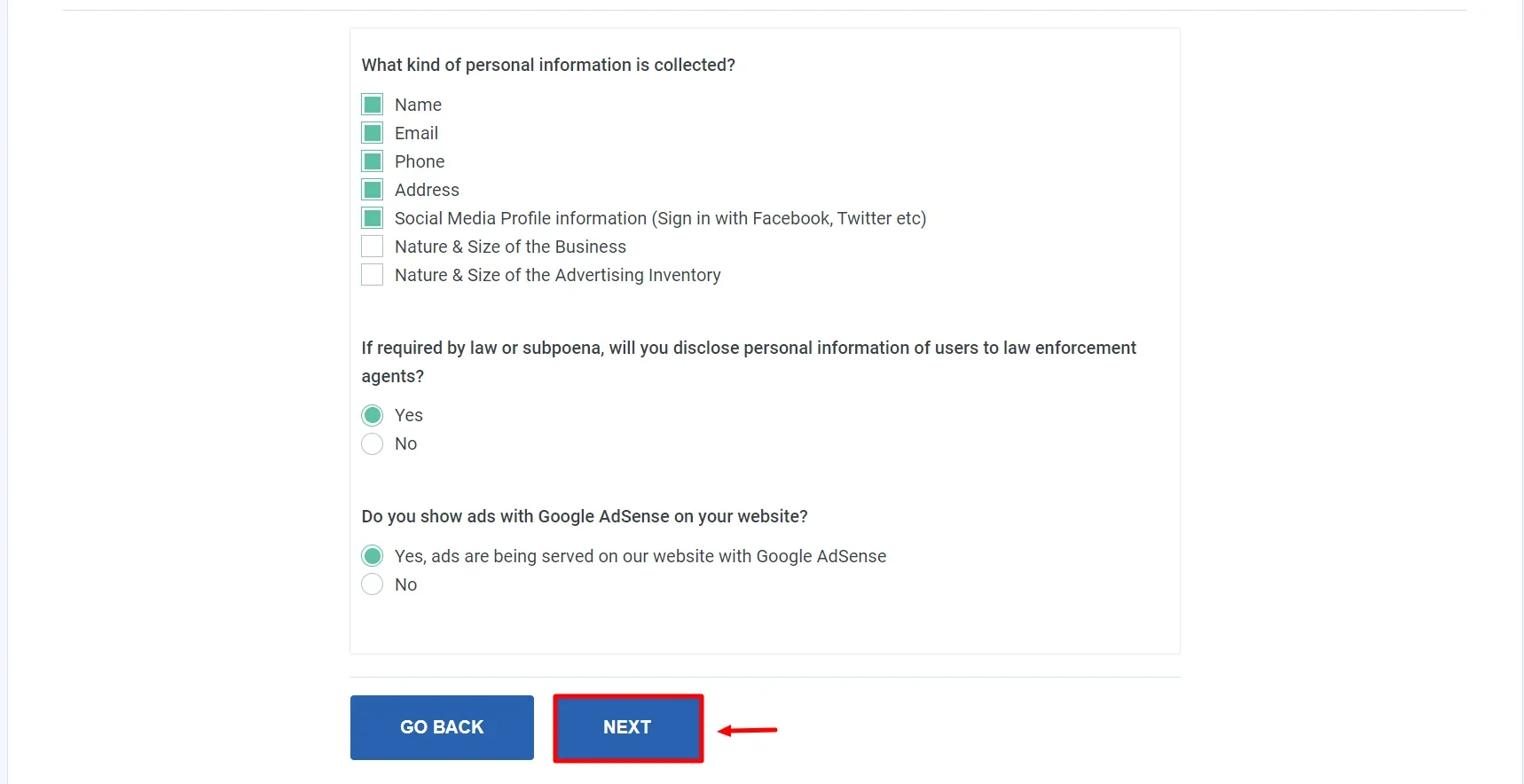 Installing WP Legal Pages plugin