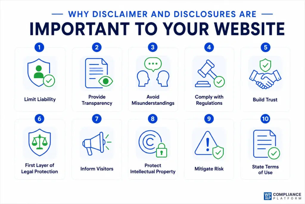 Importance of Disclaimers and Disclosures
