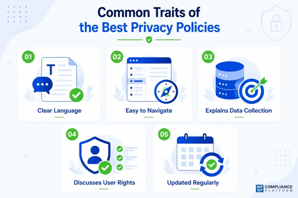 Common traits of the best Privacy Policies