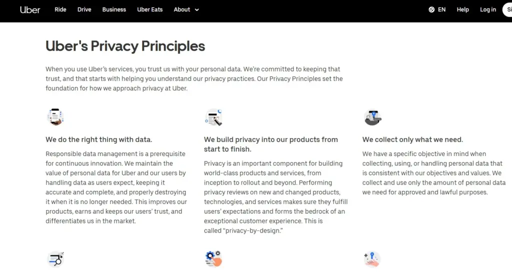 Uber - Mobility Services Privacy Policy