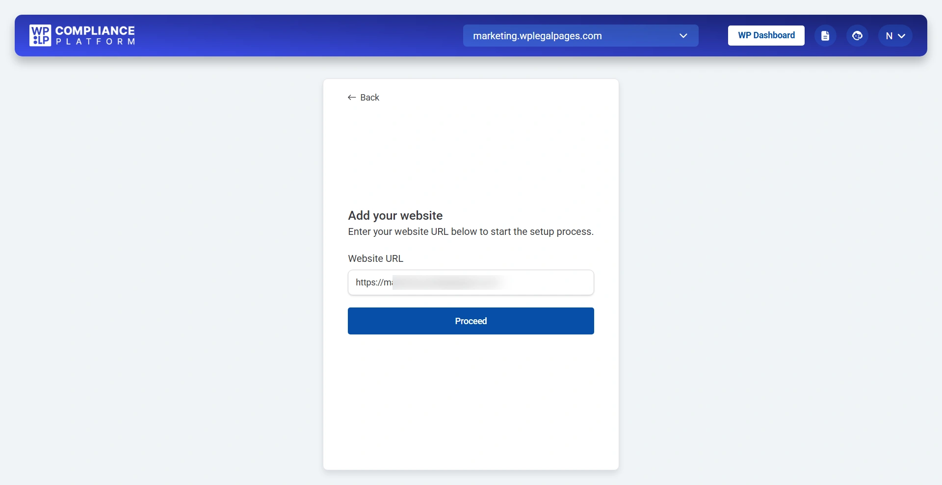 Add your site link