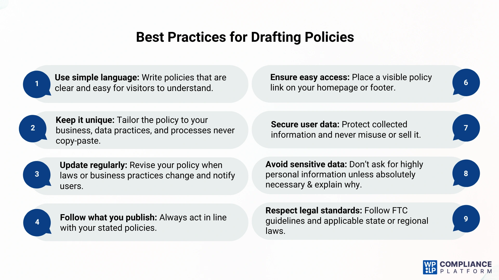 Best Practices for Drafting Policies