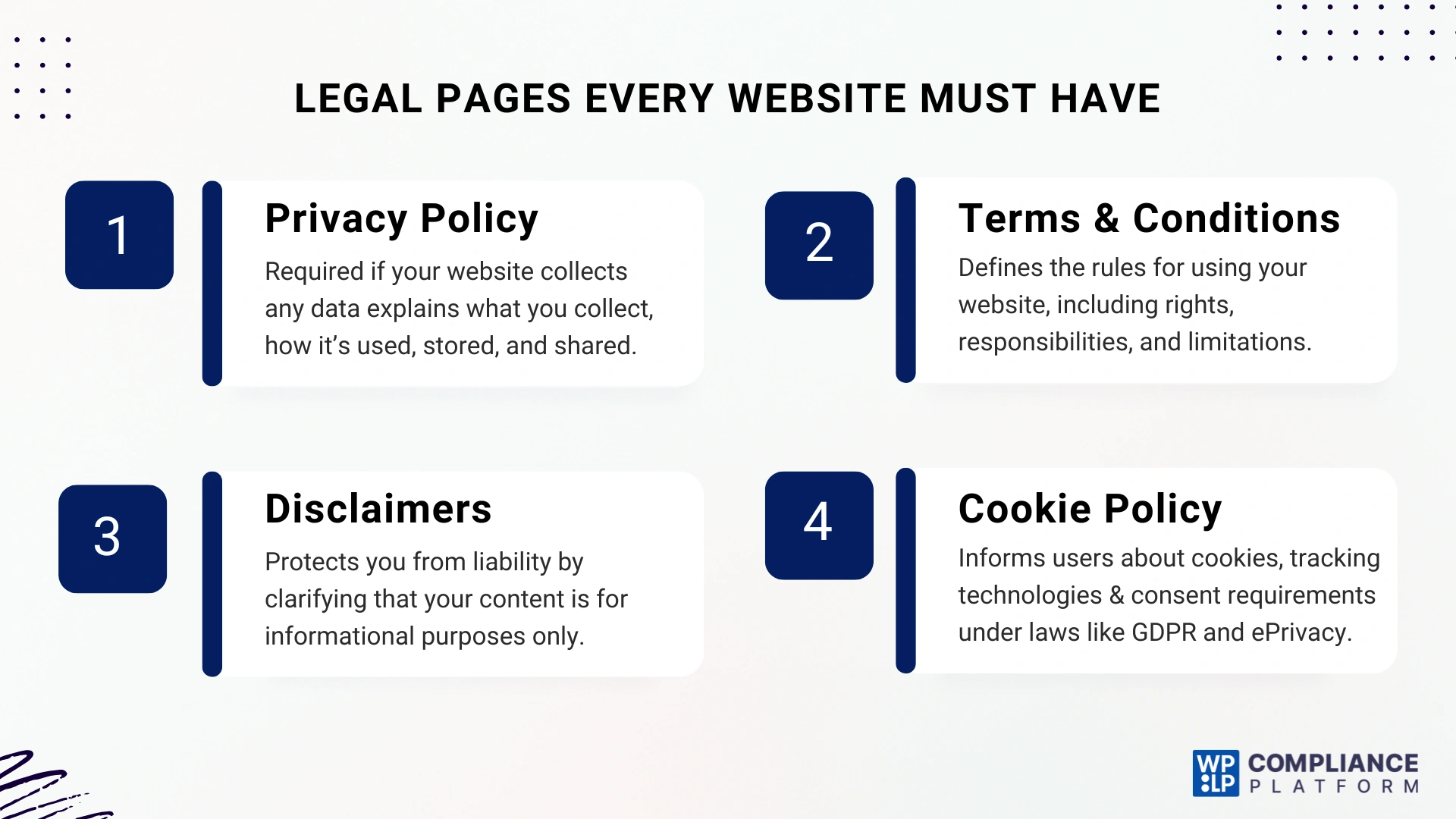 Legal Pages Every Website Must Have
